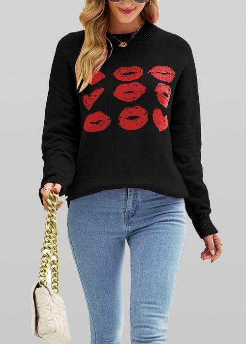 Women Love Lips Sweater - Which Mark
