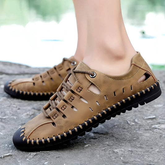 Comfortable Soft Sole Outdoor Casual Leather Shoes Men & Women - Which Mark
