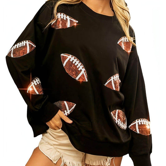 Women's Loose Casual Rugby Sweater - Which Mark