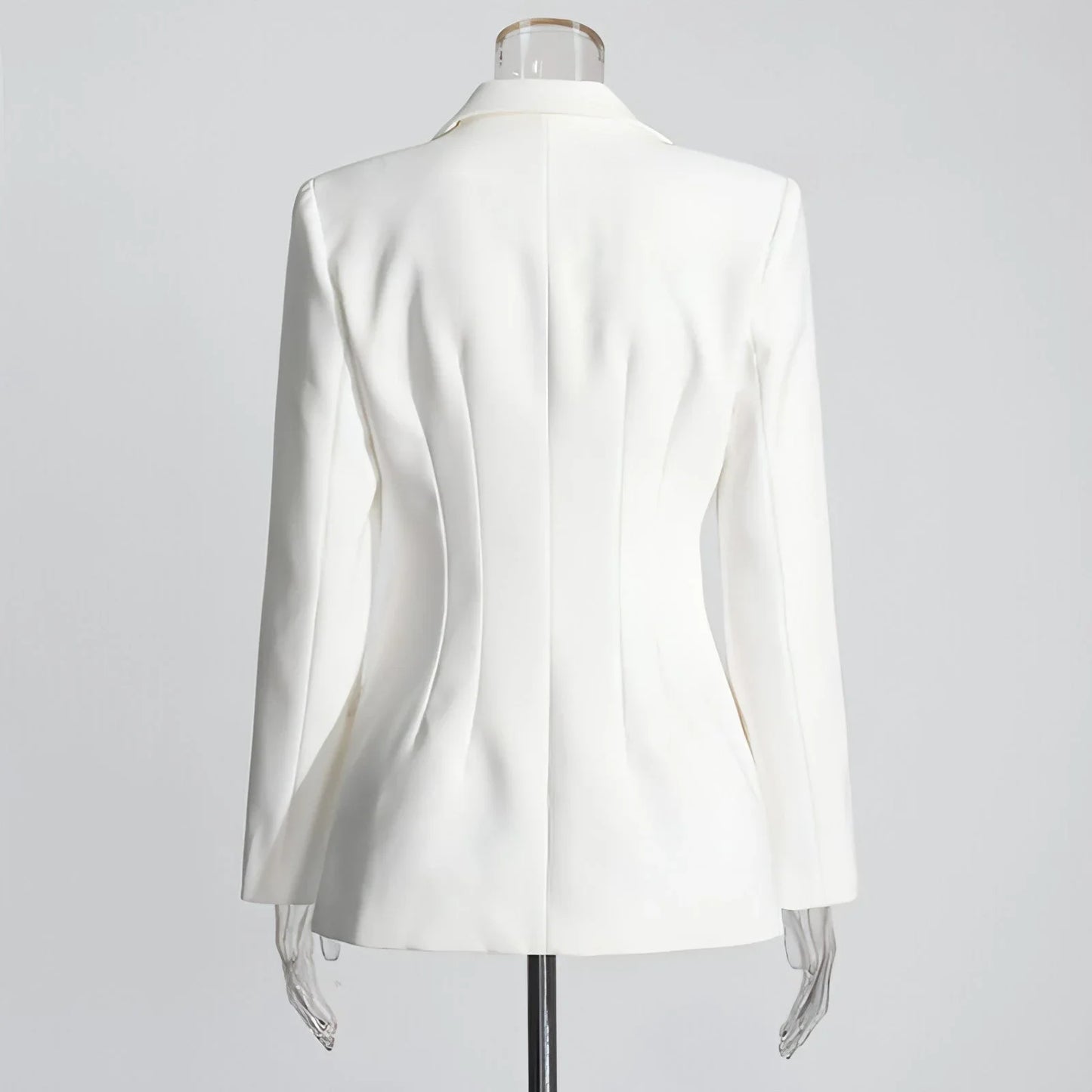 Fashion Slim Fit Patchwork Suit Jacket For Women - Which Mark