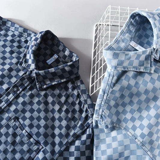 Men DressShirt Casual Cotton - Which Mark