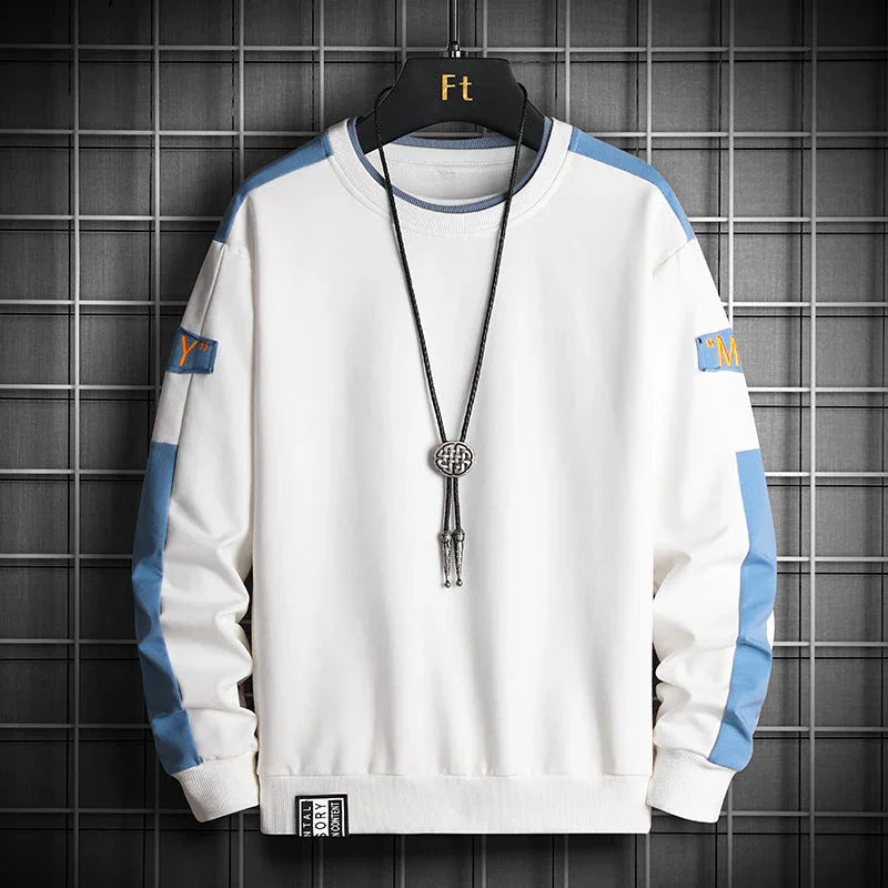 Men's Spring & Autumn Casual Sports Round Neck Sweater - Which Mark