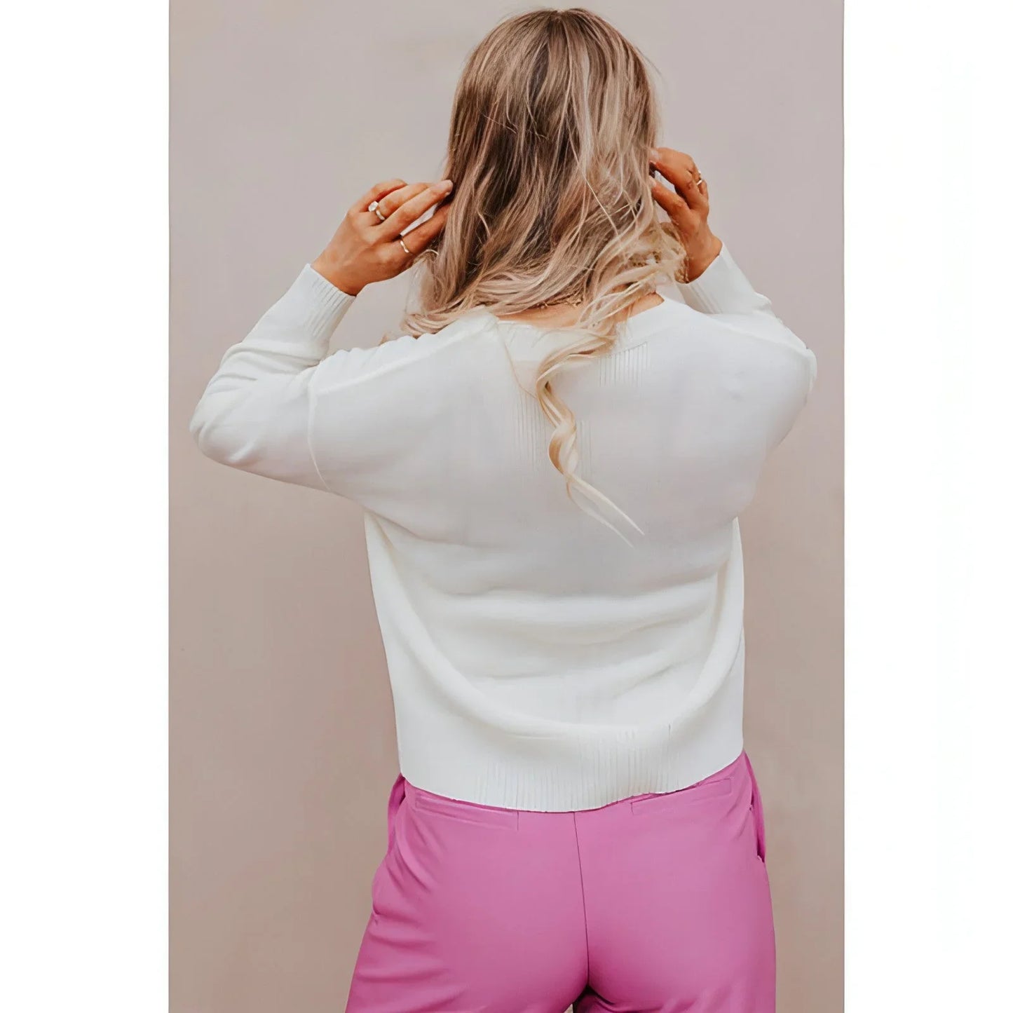 Women's Warm Leisure All-matching Printed Sweater - Which Mark