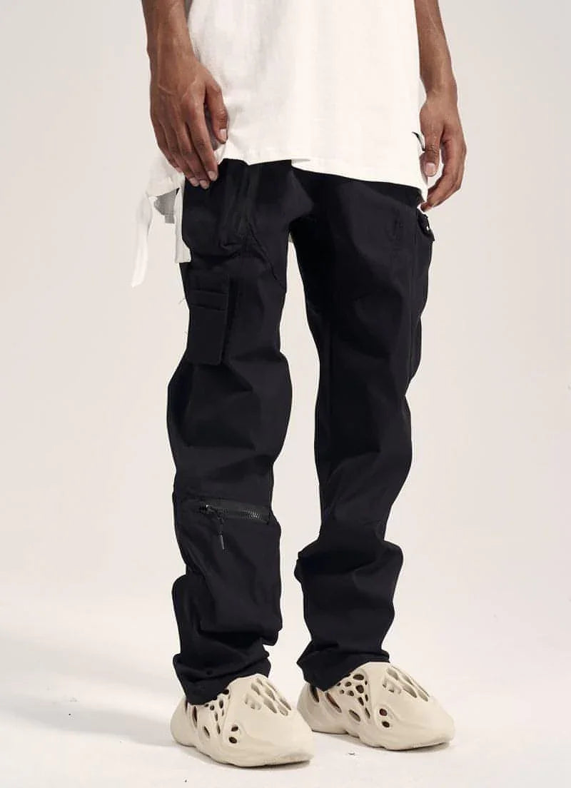 Multi-pocket Hook And Loop Chaopai Sports Casual Pants Men - Which Mark