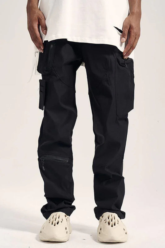 Multi-pocket Hook And Loop Chaopai Sports Casual Pants Men - Which Mark