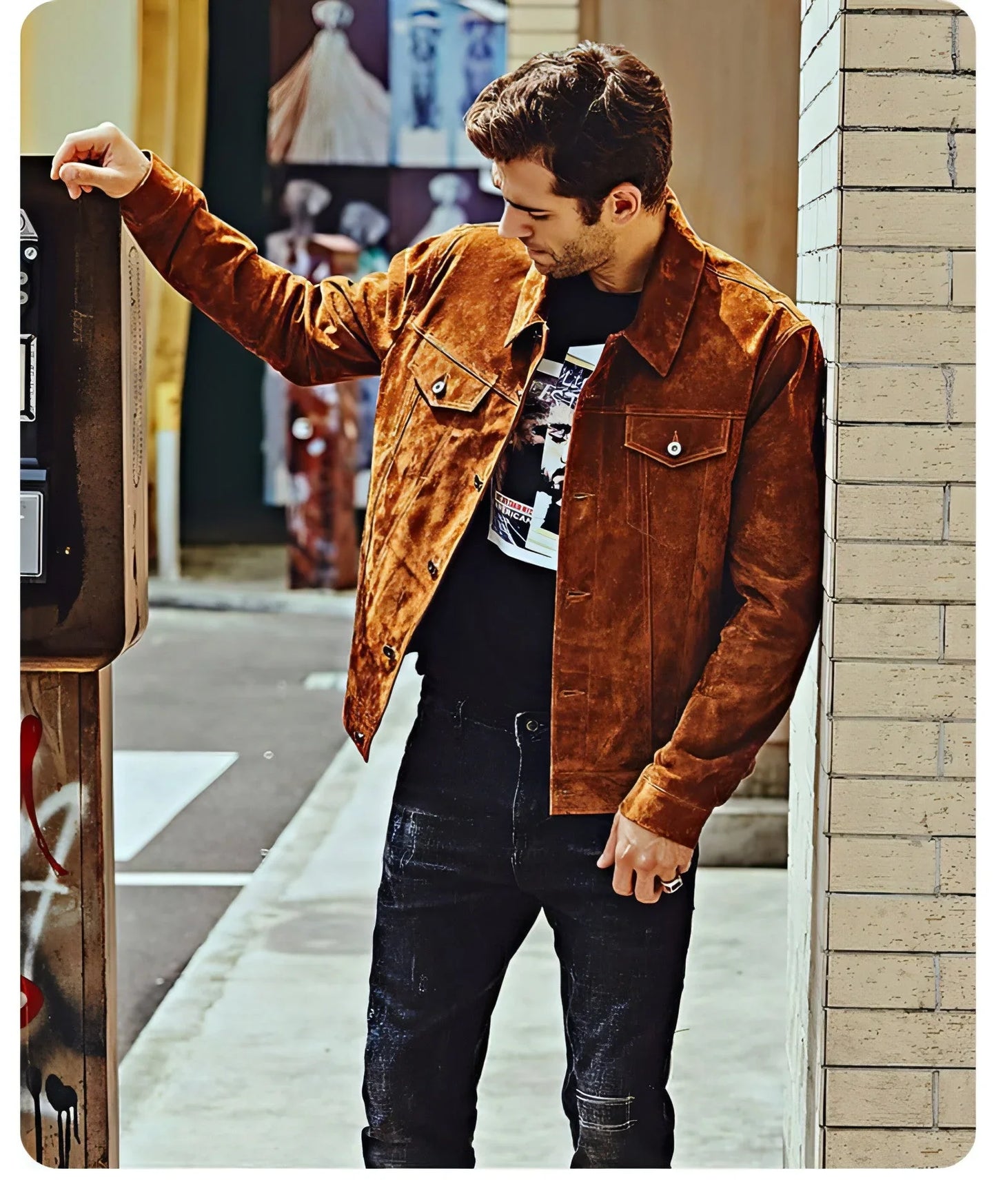 Leather Biker Jacket For Men American - Which Mark