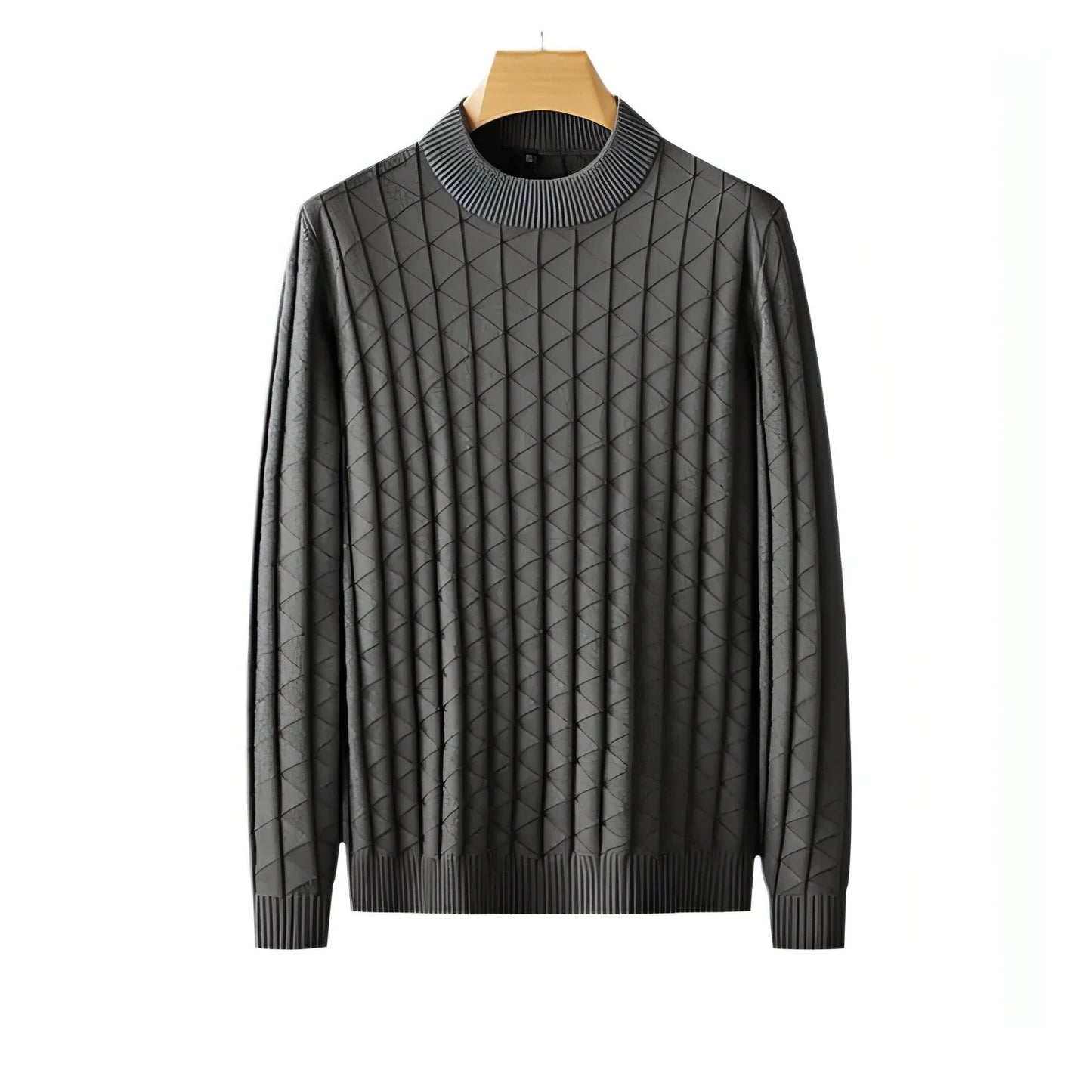 Men's Plus Size Knitted Sweater - Which Mark