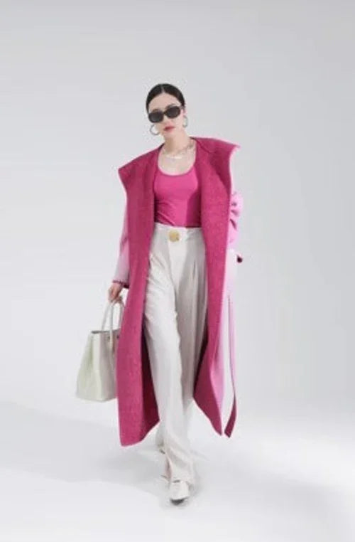 Women's Fashion Reversible Cashmere Coat – Luxury & Versatility - Which Mark