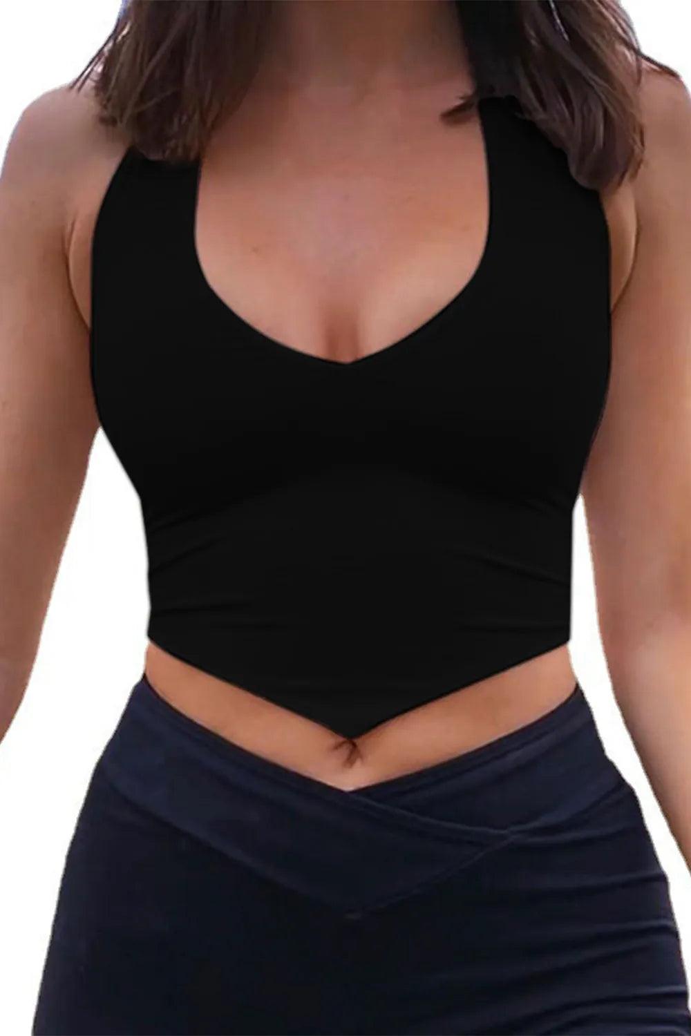 Backless Lace-Up Halter Neck Cami - Which Mark