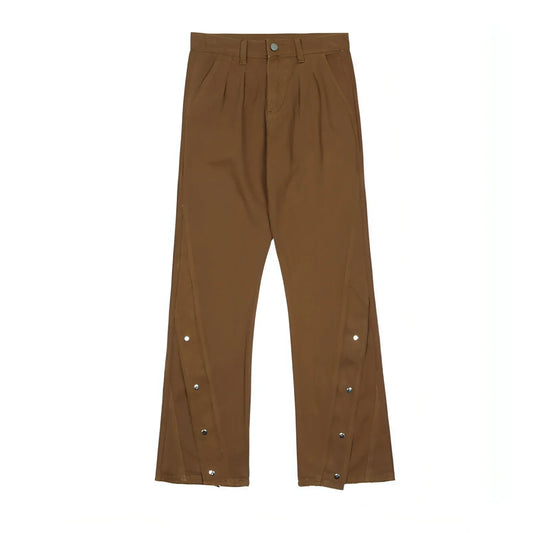 New Spring Breasted Zipper Cargo Jeans Men - Which Mark