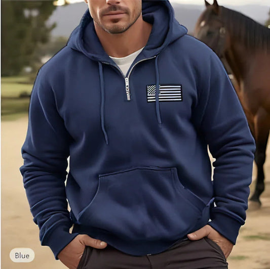 Sweater Men's Autumn New Casual Fashion Fashion Brand Hooded Trend - Which Mark