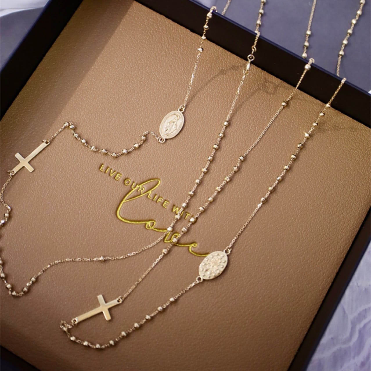Vintage Cross 18K Gold Necklace Bracelet - Which Mark