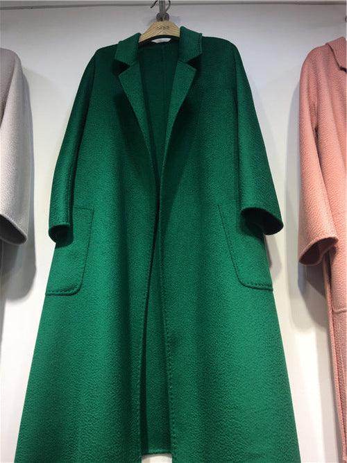 Water Ripple Cashmere Women's Long Reversible Coat – Luxury & - Which Mark