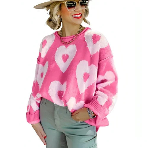 A.1 Drop-shoulder Long-sleeve Top For Women Sweater - Which Mark