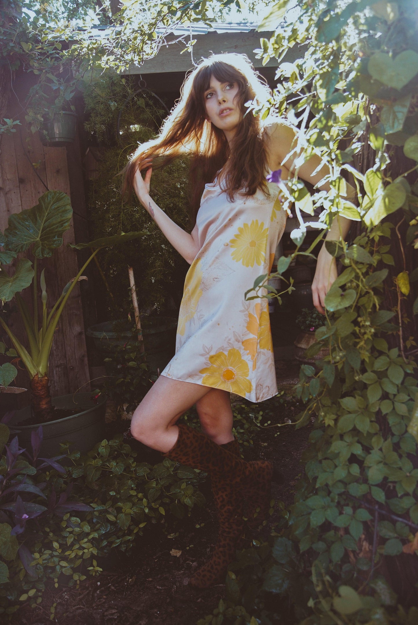 Vela Silk Dress in Flower Constellation - Which Mark