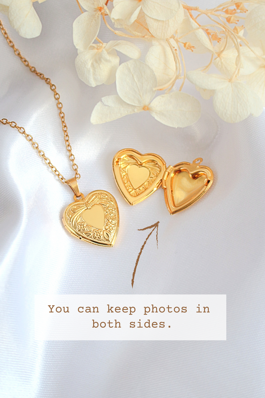 18 Karats Heart Locket Necklace - Which Mark
