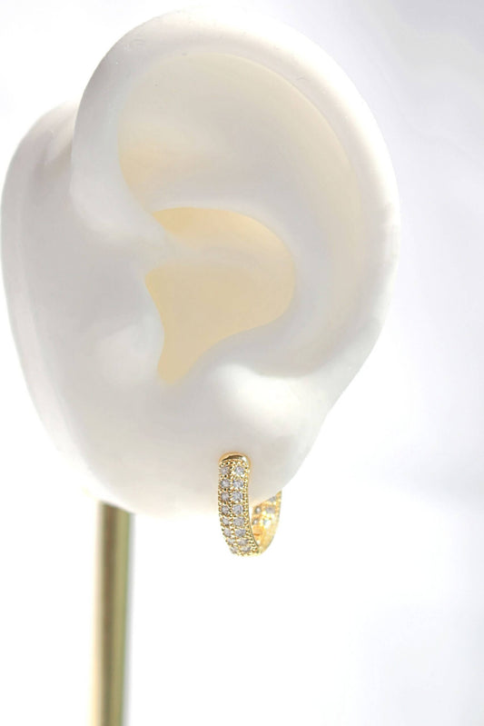 24 Karats Cubic Zirconia Hoops - Which Mark