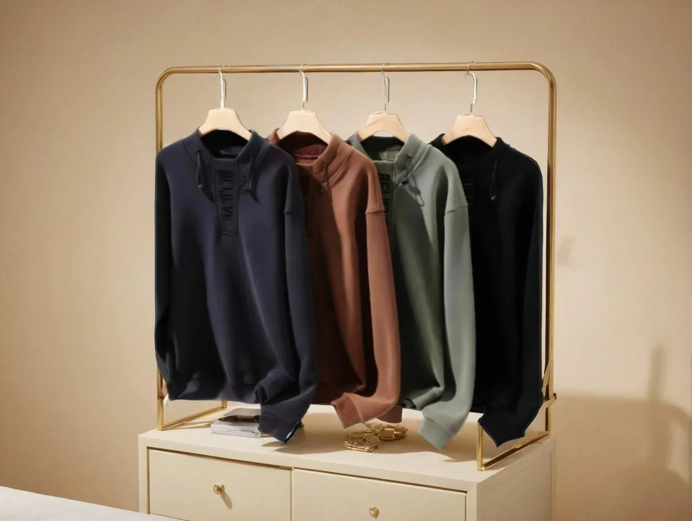 Round Neck Sweater — Men's and Women's Long Sleeves Couple Top - Which Mark