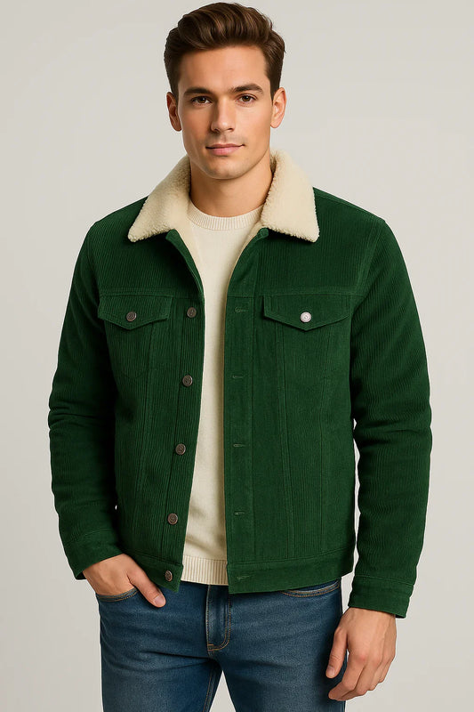 NordWool™ – Corduroy Lapel Plush Jacket for Men - Which Mark