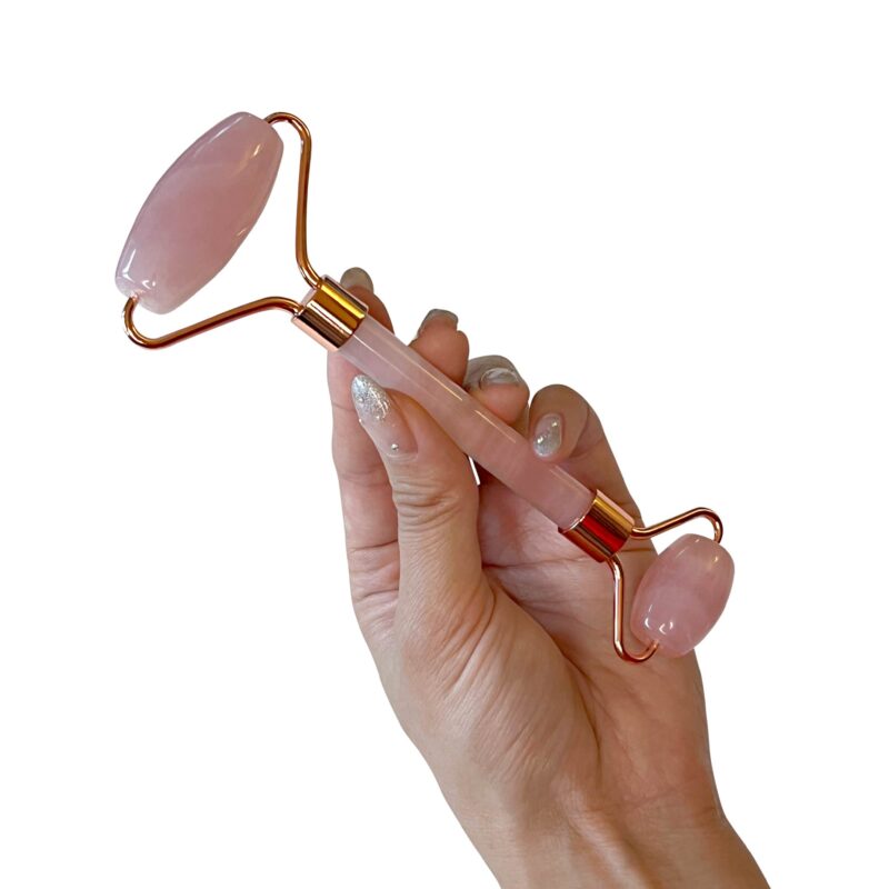 Facial Roller – Rose Quartz Roller | - Which Mark