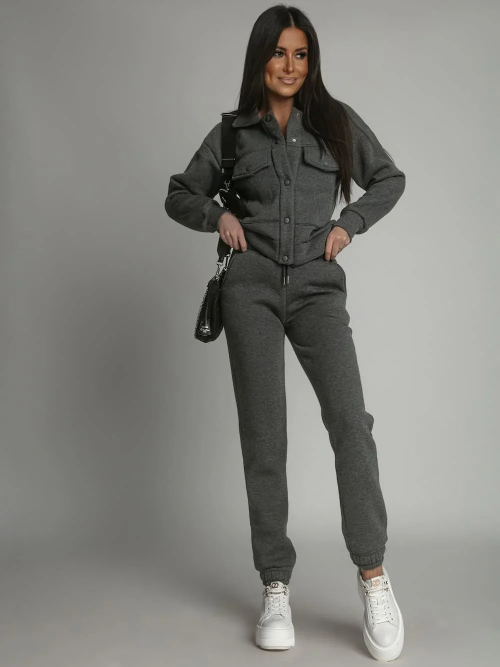 Warm women's set katana sweatpants graphite FI760 - Which Mark