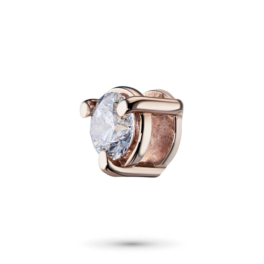14K Rose Gold Pendant with 1 Round-Cut Lab-Created Diamond 0.565 CT.TW - Which Mark