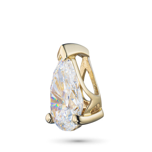 Yellow Gold Pendant with 1 Pear-Cut Lab-Created Diamond 1.01 CT.TW - Which Mark