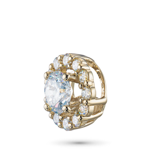 Yellow Gold Pendant with 13 Round-Cut Lab-Created Diamonds 1.124 CT.TW - Which Mark