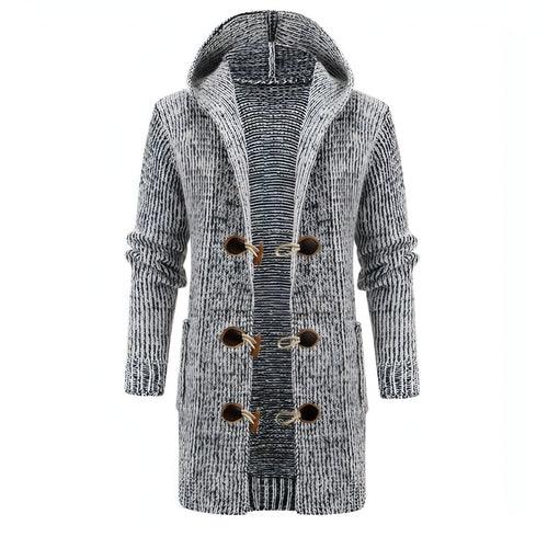 Men's Sweater European And American Style Mid-length Cardigan - Which Mark