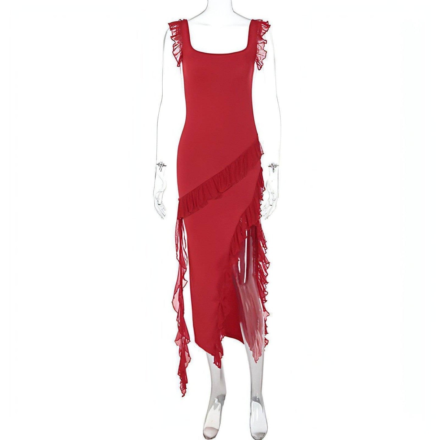 Female Summer Fashionable Stringy Selvedge Stitching Temperament Dress - Which Mark