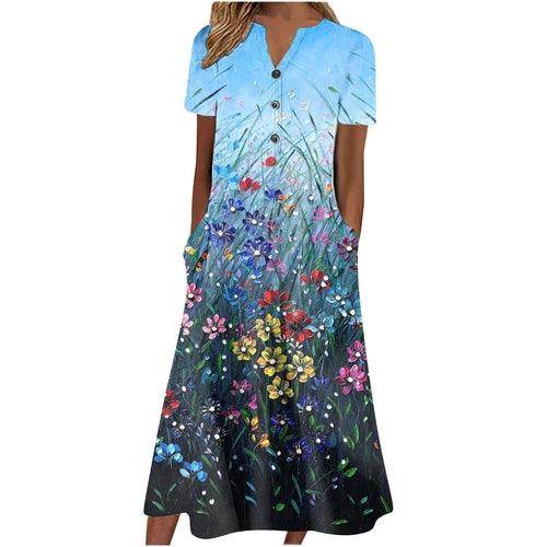Women’s Summer Midi Dress – Casual, Light & Pocket-Ready - Which Mark
