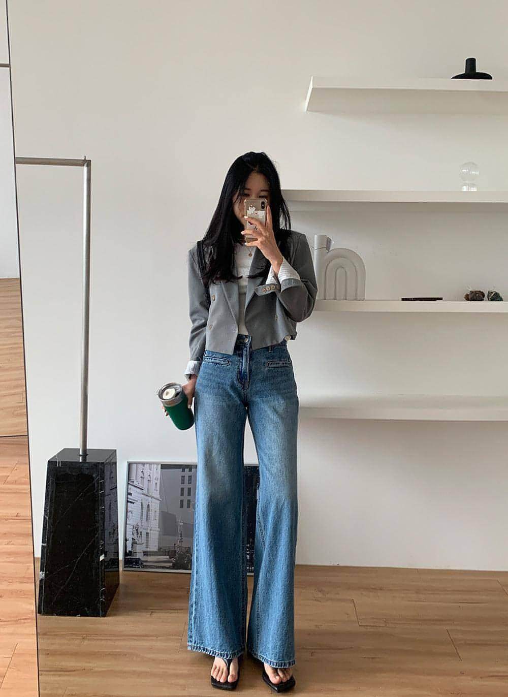 Retro High Waist Slimming Jeans Women - Which Mark