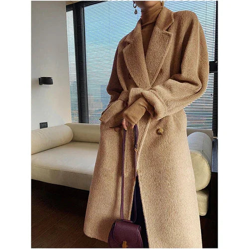 Solid Sail Sheep Camel Coat β Luxury & Warmth for Winter Elegance - Which Mark
