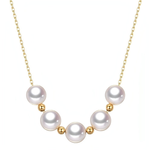 Radiant Pearl 18K Gold Adjustable Necklace - Which Mark