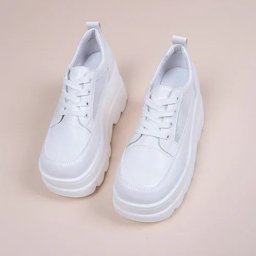 Women's Fashion Lace-up Thick Bottom Casual Daddy Shoes - Which Mark