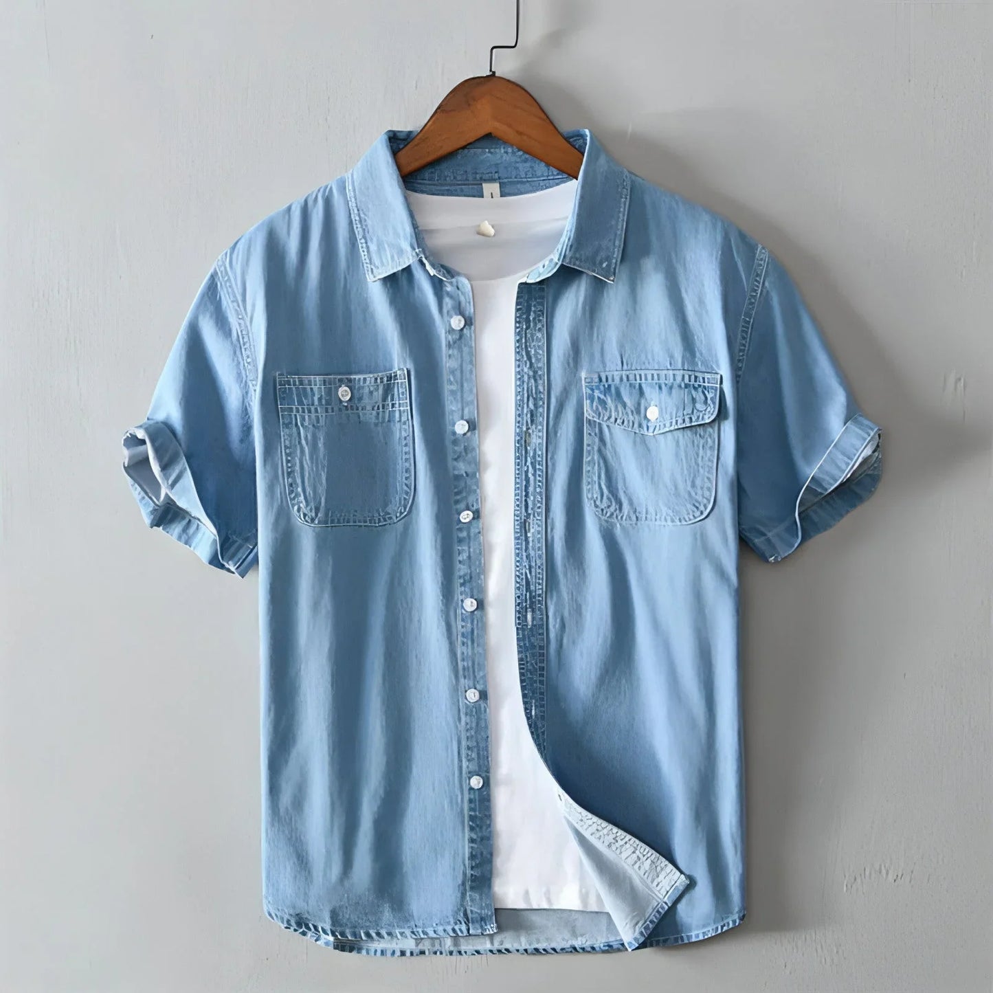 Cotton DressShirt Coat For Men - Which Mark