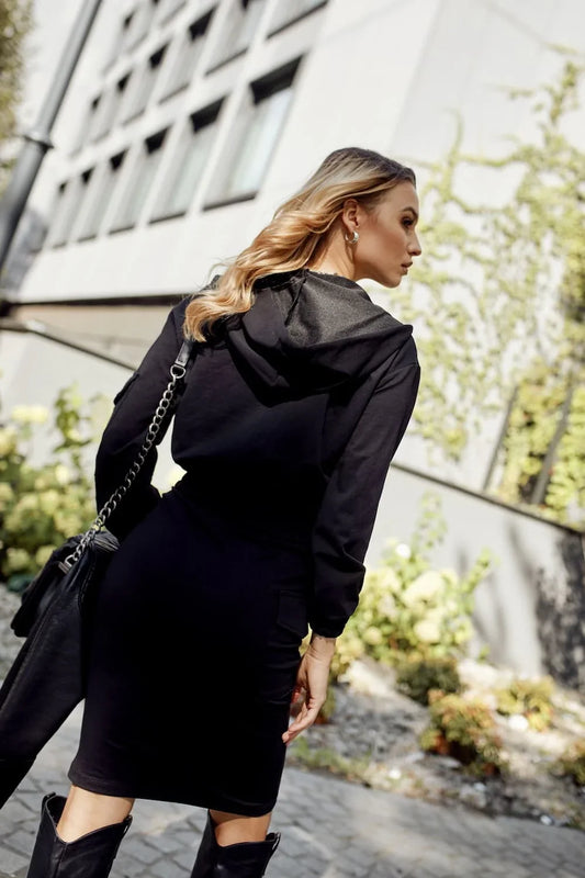 Women's sports set with a skirt, black FI715 - Which Mark