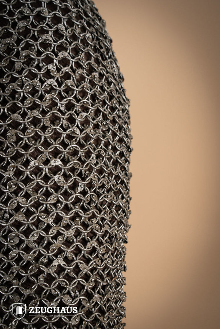 Chainmail Haubergeon Roundring Riveted 10mm Steel Oiled - Which Mark