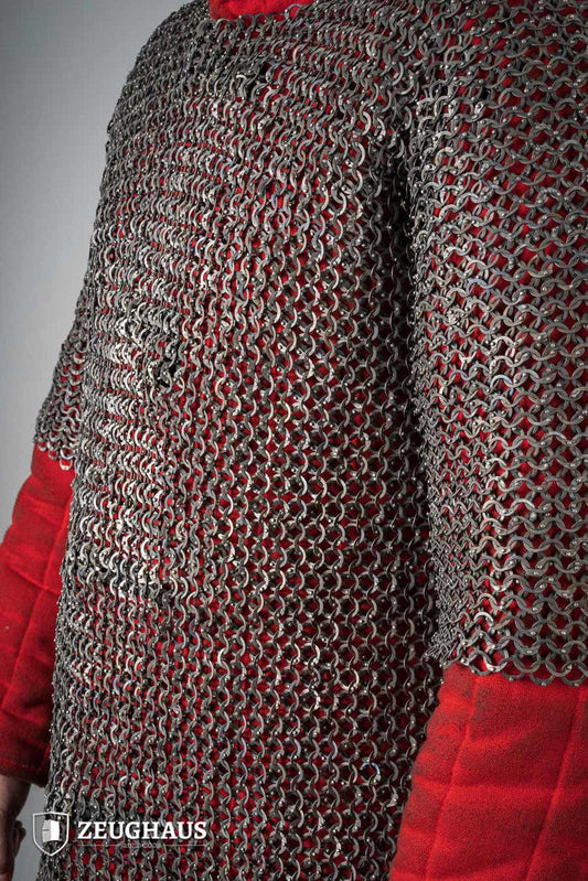 Chainmail Haubergeon Flatring Riveted 9mm Titanium - Which Mark