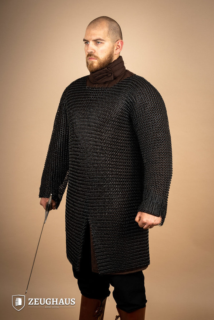Chainmail Hauberk Roundring 10mm Burnished - Which Mark