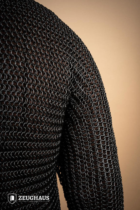 Chainmail Hauberk Roundring 10mm Burnished - Which Mark