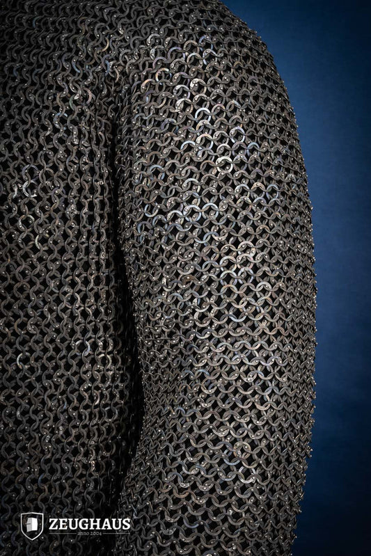 Chainmail Hauberk Flatring Riveted 9mm Titanium - Which Mark