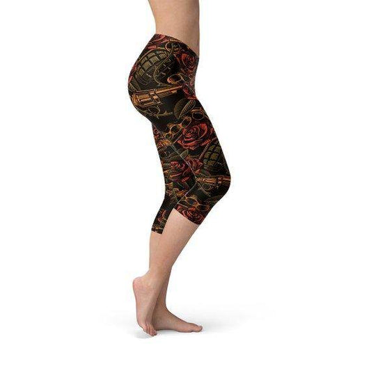 Womens Badass Capri Leggings - Which Mark