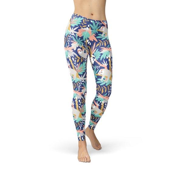 Womens Sloth Leggings - Which Mark