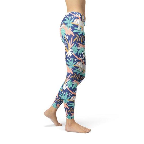 Womens Sloth Leggings - Which Mark