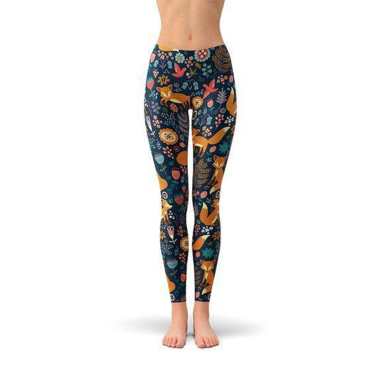 Womens Fox in the Meadows Leggings - Which Mark