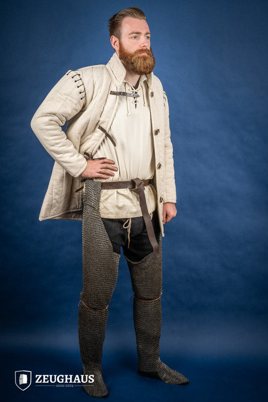 Chainmail Chausses Flatring Riveted 6mm Steel Oiled - Which Mark