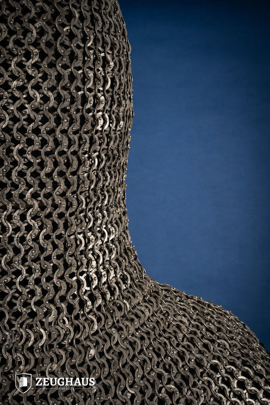 Chainmail Hood Flatring Riveted 9mm Stainless Steel - Which Mark