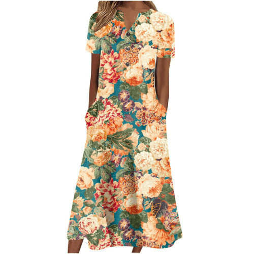 Women’s Summer Midi Dress – Casual, Light & Pocket-Ready - Which Mark