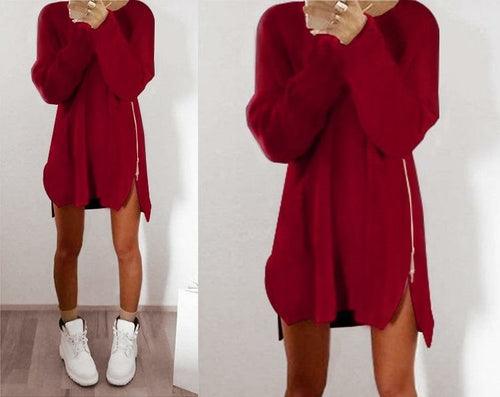 2018 New Fashion Women's Sweater Winter Keep Warm Long Sleeve O-neck - Which Mark
